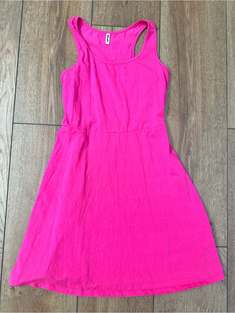 Sleeveless Hot Pink Mini Dress